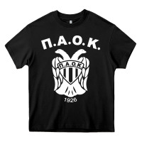 Black paok merch Heavy Core Tee - PixelWave
