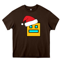 Chocolate Brown Geometry Dash Heavy Core Tee - PixelWave