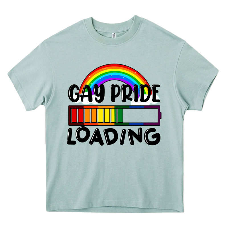 Gay Pride Loading Heavy Core Tee by FaDigitalArtStudio | Teevron