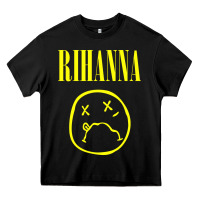 Black Grunge Rihanna Heavy Core Tee - PixelWave