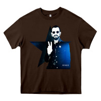 Chocolate Brown ringo starr 01 Heavy Core Tee - PixelWave
