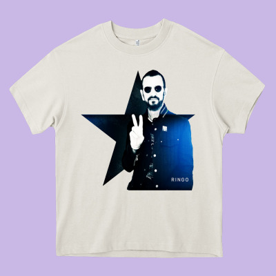 Ringo Starr 01 Heavy Core Tee Designed By Pixelwave