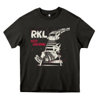 Asphalt RKL Keep Laughing Essential Heavy Core Tee - PixelWave