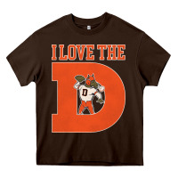 Chocolate Brown i love the d broncos football quote Heavy Core Tee - PixelWave