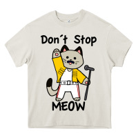 Cream Don´t Stop Meow Heavy Core Tee - PixelWave