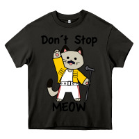 Asphalt Don´t Stop Meow Heavy Core Tee - PixelWave