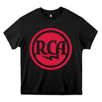 Black rca radio tubes Heavy Core Tee - PixelWave