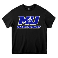 Black marymount university vectorized Heavy Core Tee - PixelWave