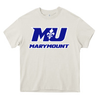 Cream marymount university vectorized Heavy Core Tee - PixelWave