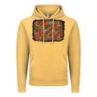 Vintage Mustard mexico pattern background Vintage Hoodie - Artiststas