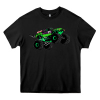 Black monster truck grave digger Heavy Core Tee - PixelWave