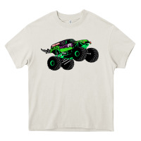 Cream monster truck grave digger Heavy Core Tee - PixelWave