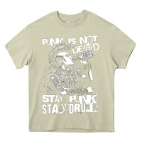 Mossy Stay Punk Stay Drunk Heavy Core Tee - PixelWave