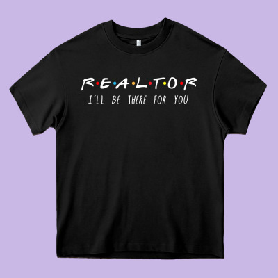 Realtor I'll Be There For You Long Sleeve Heavy Core Tee Designed By Pixelwave