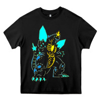Black Spacegodzilla Heavy Core Tee - PixelWave
