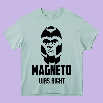 Magneto Was Right Heavy Core Tee Designed By Pixelwave