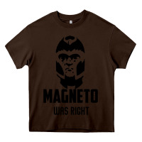 Chocolate Brown magneto was right Heavy Core Tee - PixelWave
