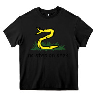 Black no step on snek,libertarian,tumblr,meme,funny,polotics,no step,on,snek Heavy Core Tee - PixelWave