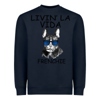 Navy Livin' la vida Frenchie Heavyweight Sweatshirt - Bettercallsaul