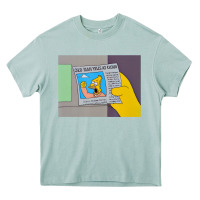 Arona The Simpsons Old Man Yells At Cloud Newspaper V1 Heavy Core Tee - PixelWave