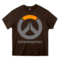 Chocolate Brown overwatch Heavy Core Tee - PixelWave