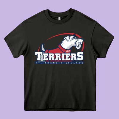 St. Francis Terriers(sfc), Brooklyn Heavy Core Tee Designed By Pixelwave