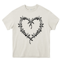 Cream bichota heart for women,cute music t shirt Heavy Core Tee - PixelWave