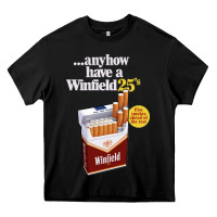 Black Anyhow Have A Winfield 25s Classic Heavy Core Tee - PixelWave
