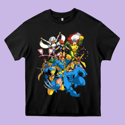 Group Pic X Men Heavy Core Tee Designed By Pixelwave