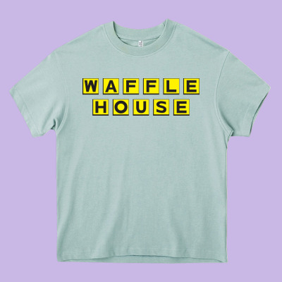 Waffle Hause Heavy Core Tee Designed By Pixelwave