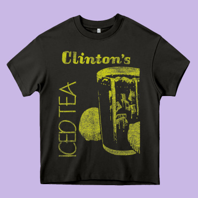 Clintons Iced Tea Heavy Core Tee Designed By Pixelwave
