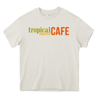 Cream Tropical Smoothie Heavy Core Tee - PixelWave