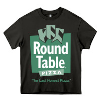 Asphalt round table pizza Heavy Core Tee - PixelWave