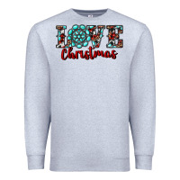 Heather Grey christmas gemstone love Premium Sweatshirt - RanaPortraitStore