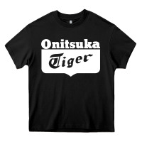 Black onitsuka tiger Heavy Core Tee - PixelWave