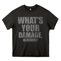 Asphalt what's your damage, heather   heathers Heavy Core Tee - PixelWave