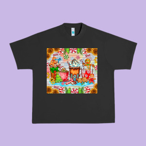 Christmas Coffee Class Urban Heavy Tee Designed By Cowhidedigitalart