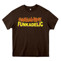Chocolate Brown parliament funkadelic Heavy Core Tee - PixelWave