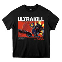 Black the merch ultrakill 1 Heavy Core Tee - PixelWave