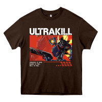 Chocolate Brown the merch ultrakill 1 Heavy Core Tee - PixelWave