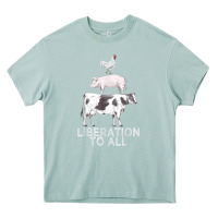 Arona liberation to all vegan vegetarian food animal love Heavy Core Tee - PixelWave
