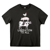 Asphalt liberation to all vegan vegetarian food animal love Heavy Core Tee - PixelWave