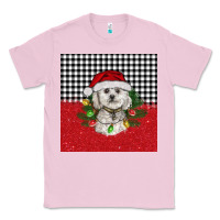 Bubblegum Pink Christmas Bichon frise dog Classic Tee - BarkalooDesign