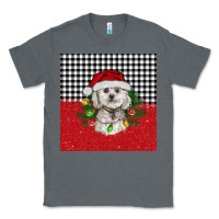 Charcoal Heather Christmas Bichon frise dog Classic Tee - BarkalooDesign