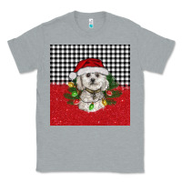Heather Grey Christmas Bichon frise dog Classic Tee - BarkalooDesign