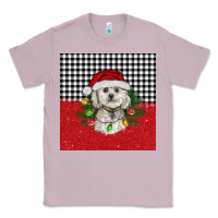 Lilac Christmas Bichon frise dog Classic Tee - BarkalooDesign
