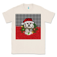 Natural Christmas Bichon frise dog Classic Tee - BarkalooDesign