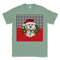 Sage Christmas Bichon frise dog Classic Tee - BarkalooDesign