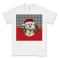 White Christmas Bichon frise dog Classic Tee - BarkalooDesign