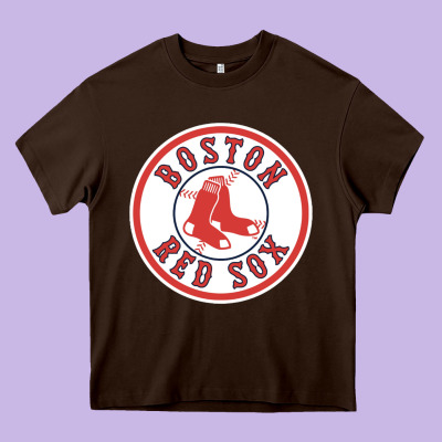 Boston R E D S O X Heavy Core Tee Designed By Craftify